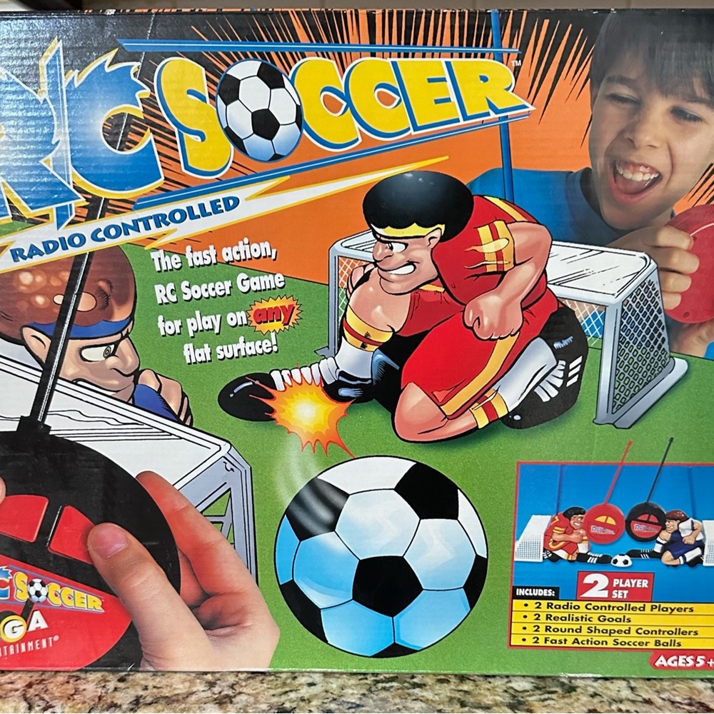 Mega RC Soccer Game - Red and Black